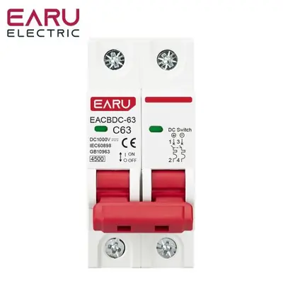 Image de Disjoncteur Solaire DC 1000V - Protection Optimale pour Votre Installation Photovoltaïque