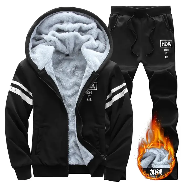 Image de Survêtement Hiver Homme 2 Pièces - Chaud et Décontracté