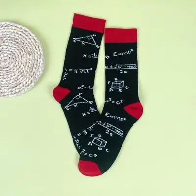 Image de Chaussettes Scientifiques Amusantes - Motifs Mathématiques