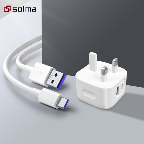 Afbeelding van Snelle PD USB-C Oplader met Draagbare Wandadapter voor Mobiele Telefoons – Efficiënt en Compact Opladen op Reis