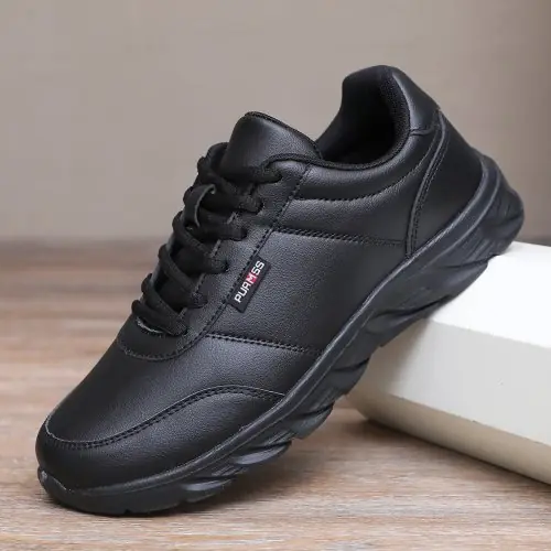 Image de Mocassins Hommes Confortables - Noir & Blanc Taille 39-46