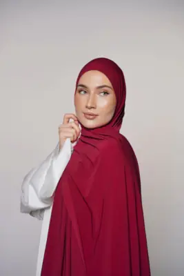 Image de Hijab Bicolore Soie - Élégance & Confort