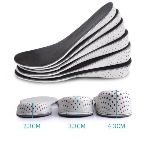 Imagen de Plantillas de Espuma Viscoelástica Transpirables con Efecto Aumento de Altura - Desodorantes y Invisibles para Zapatos Unisex (Pack de 2)