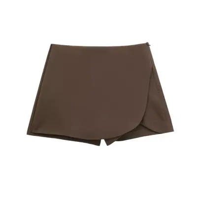 Jupe Mini Asymétrique Noire Taille Haute - Tendance 2025