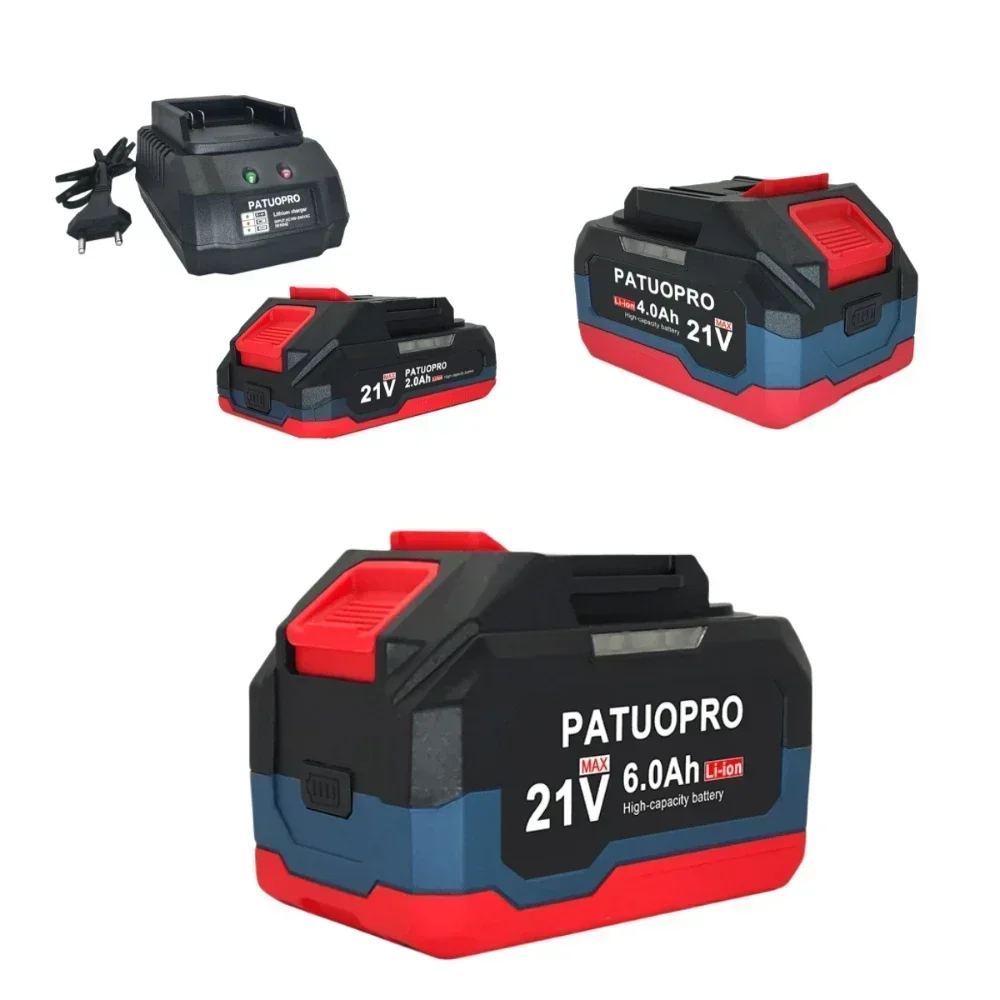Image of 18V 2.0Ah to 6.0Ah Rechargeable Lithium-Ion Battery Compatible with Makita 18V Power Tools – Cordless Wrench, Saw, Drill, Grinder, Screwdriver