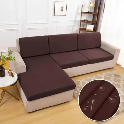 Image de Housse de Coussin Imperméable Élastique - Protection Canapé pour Animaux & Enfants