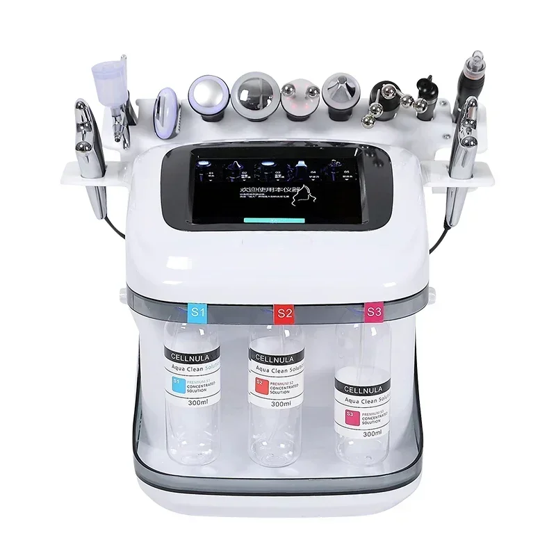 Zdjęcie Naturalny 10-w-1 Hydro-Oczyszczający System do Pielęgnacji Twarzy z Strumieniem Tlenem i Wodnym Peelingiem
