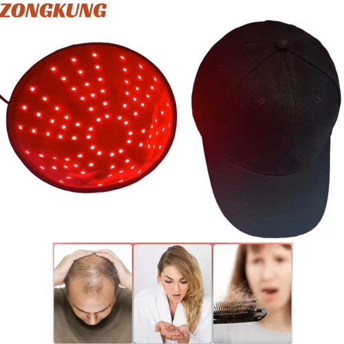 Bild von Natürliche Rotlicht-Therapie-Kappe mit 96 LED-Perlen – Professionelle Haarwachstums-Haube für fettige Kopfhaut und optimale Haarpflege mit verstellbarem Hinterkopfriemen