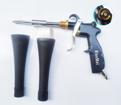 Immagine di Z-014Portable di alta qualità giapponese in acciaio inossidabile con tubo per il lavaggio a secco Pistola per soffiaggio Pistola Tornador con regolazione dell'aria