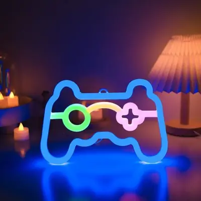 Image de Lampe néon gamer - Décoration LED pour salon de jeu