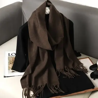 Image de Écharpe Cachemire Hiver - Châle Long & Chaud pour Femme