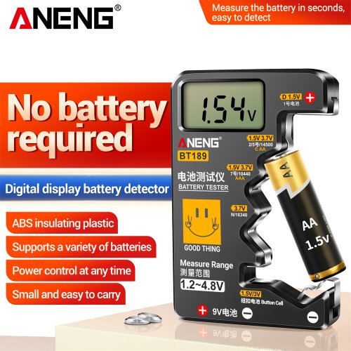 Image de Testeur de Piles Universel LCD - Vérifiez l'État de Toutes Vos Batteries