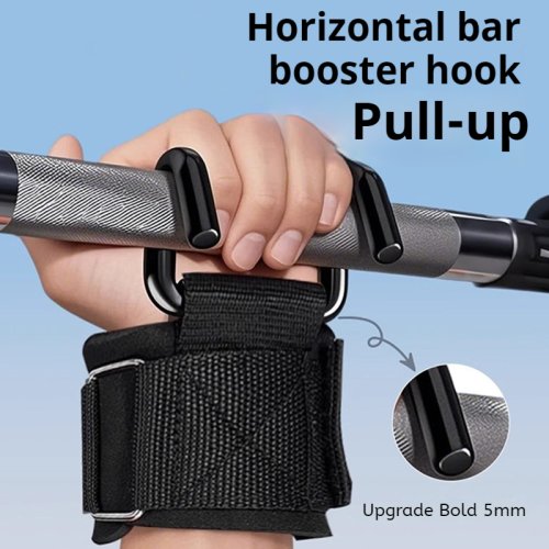 Afbeelding van Professionele Pull-Up Haken met Polssteun en Antislip Handvatten voor Chin-Up, Deadlift en CrossFit Training - Unisex