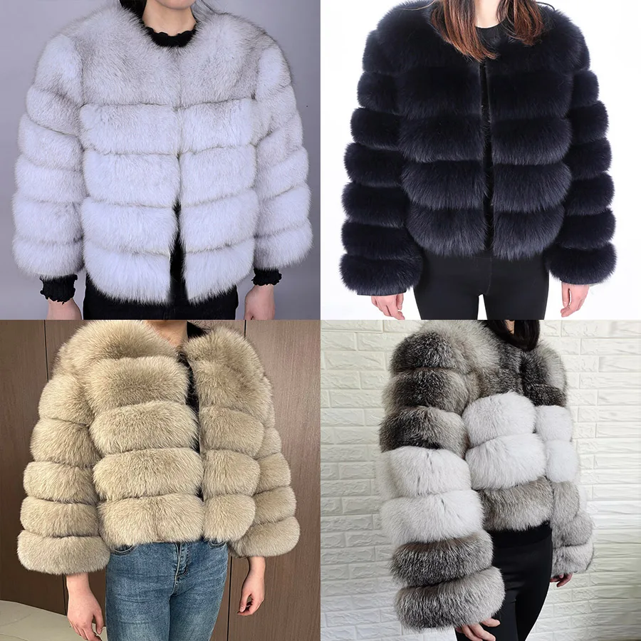 Manteau de Fourrure de Renard Véritable - Luxe & Chaleur Hiver 2025
