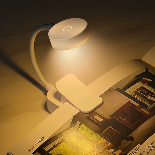 Image de Lampe de Lecture LED Rechargeable - Clip sur Livre