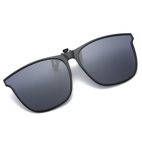 Imagen de Gafas de Sol Polarizadas con Clip para Hombres y Mujeres, Gafas Fotocromáticas para Conductor, Visión Nocturna y Antideslumbrantes, Diseño Cuadrado Vintage