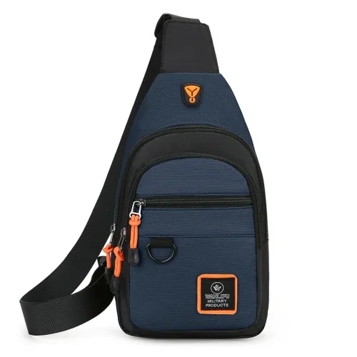 Afbeelding van Stijlvolle Heren Borsttas – Lichte Crossbody Tas van Oxford Stof