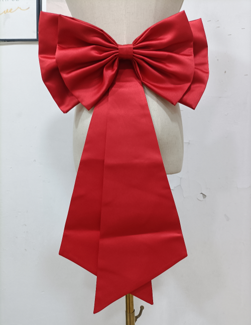 Immagine di Accessori per Fiocco in Raso da Sposa Staccabile con Fiocco Colorato in Raso di Alta Qualità