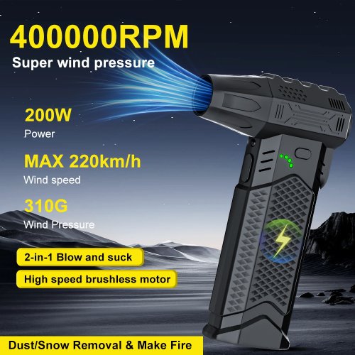 Image de Ventilateur Turbo Portable pour Voiture - Nettoyage Rapide & Puissant