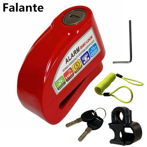 Image of Aluminum Alloy Motorcycle Disc Brake Lock with Built-in Alarm System – Anti-Theft Security for Motorbikes and Bicycles in 6 Vibrant Colors