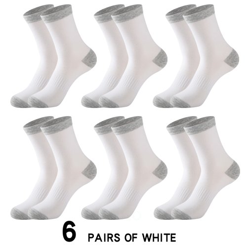 6 paires de blanches