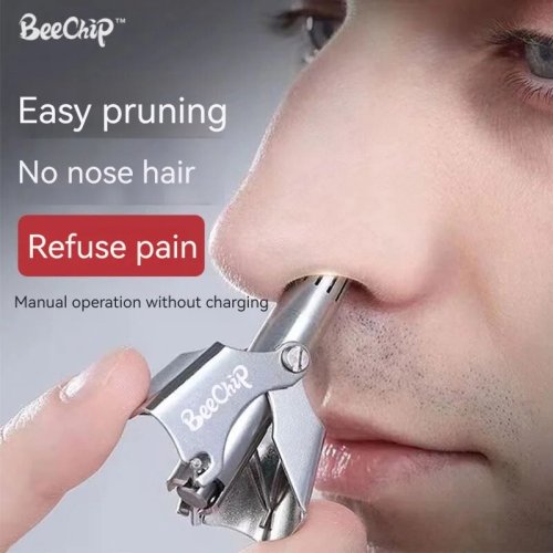 Image of Natural Precision Ear & Nose Hair Trimmer – Waterproof, Rust-Resistant, Painless Grooming for Men