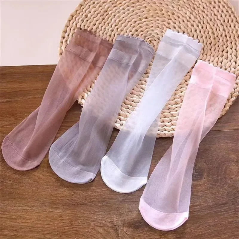 Image de Chaussettes d'Été Transparentes - 10 Paires Ultra-Fines