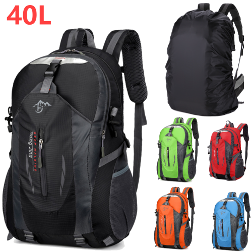 Immagine di Zaino da Escursionismo 40L in Nylon 840D Impermeabile, Leggero e Pieghevole – Ideale per Arrampicata, Ciclismo, Trekking e Viaggi All'Aperto