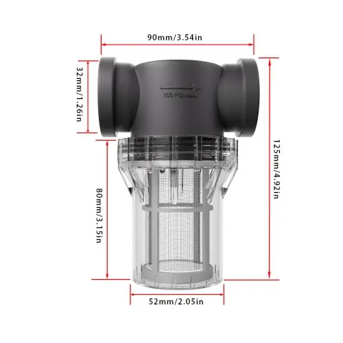 Image de Filtre à Eau Robinet 1 Pouce - Acier Inoxydable 304
