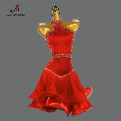 Image de Jupe Latine Élégante pour Danse de Salon & Bal de Promo