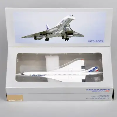 Image de Mini Avion Blanc Échelle 1:400 - Modèle Métal Moulé