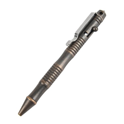 Afbeelding van Hoge Kwaliteit Messing Zelfverdediging Tactical Pen Bolt Schakelaar Balpen Schrijven Pen Voor Outdoor Kamp EDC Tool Gift doos