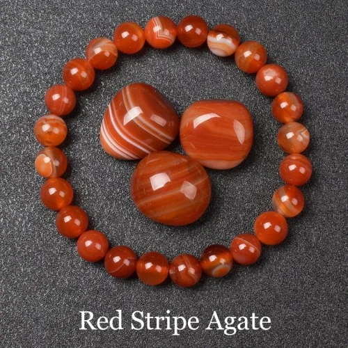 29 rojo raya ágata