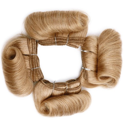 Bild von 4 Teile/los Blonde Lockige Bundles 100% Menschliches Haar Ombre Farbe 1B 27 30 99J Brasilianische Remy Haarwebart Bundles Menschliches Haar Verlängerung