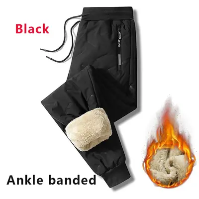 Pantalon Thermique Homme Hiver - Laine Agneau & Coton Chauffant