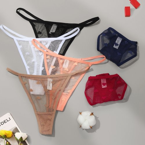 Image de String Dentelle Transparente - Lingerie Sexy Taille Basse