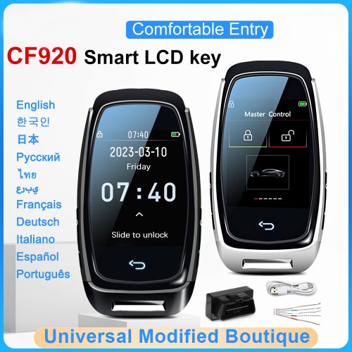 Image of CF920 Modified Universal Remote Display Smart LCD Key Comfortable Entry Auto Lock Keyless Go For Audi/BMW/Ford/Mazda/Toyota/KIA