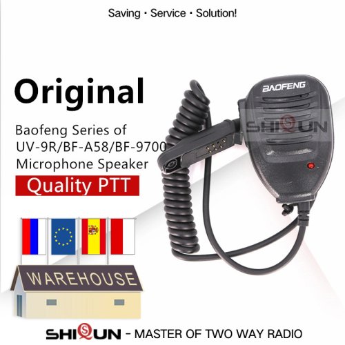 Afbeelding van UV-9R Pro Speaker Microfoon Waterdichte Schoudermicrofoon Voor Baofeng UV-9R Plus Mk1 UV-S22 Pro Tweeweg Radio GMRS-9R UV-9G GT-3WP Bf