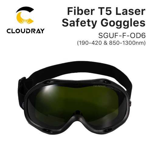 Immagine di Cloudray 1064nm Occhiali di sicurezza laser Occhiali da slitta 190-420 e 850-1300nm OD6 + Lunghezza d'onda Occhiali protettivi Scudo SGUF-F-OD6