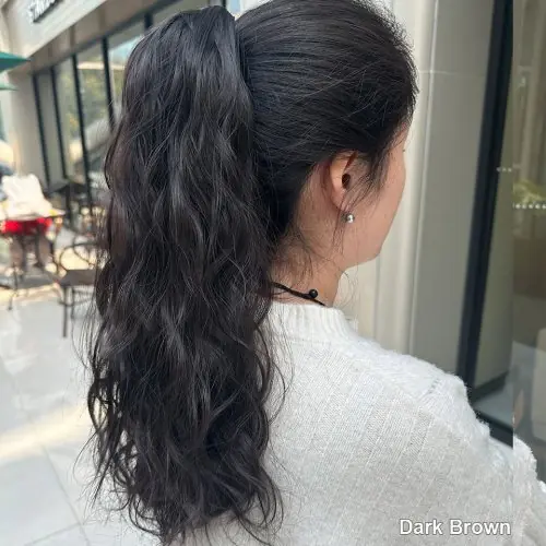 Image de Extensions Cheveux Bouclés 18 Pouces - Chocolat Noir & Marron Clair