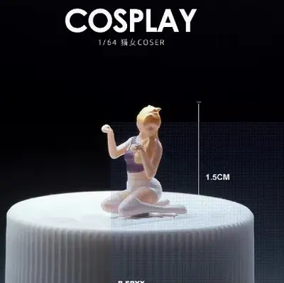 Image de Mini Figurines Peintes 1:64 - Accessoires Créatifs pour Table de Sable