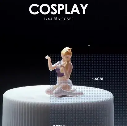 Image de Mini Figurines Peintes 1:64 - Accessoires Créatifs pour Table de Sable