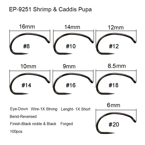 Shirmp vlieg haak 9251