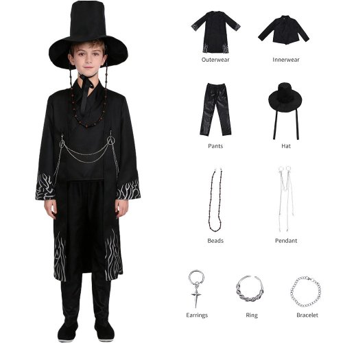Zdjęcie Zestaw rekwizytów do cosplayu na imprezę, przebranie dla chłopców inspirowane anime, filmami, K-POP,...