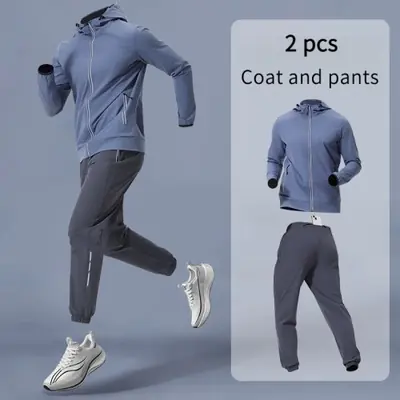 Image de Tenue de Sport Homme Respirante avec Capuche