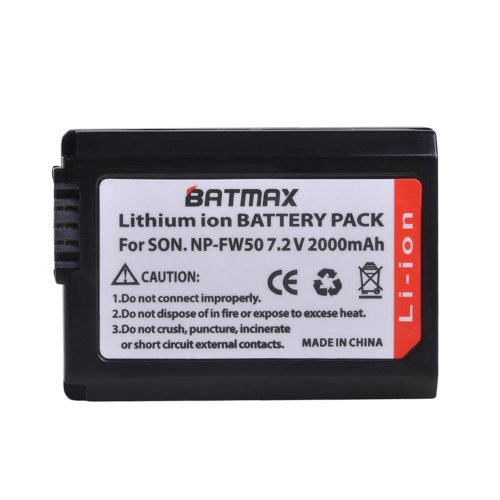 Imagen de 4X 2000mAh NP-FW50 NP FW50 batería + LED USB cargador Dual para Sony A6000 A6400 A6300 A6500 A7 A7II A7RII A7SII A7S A7S2 A7R
