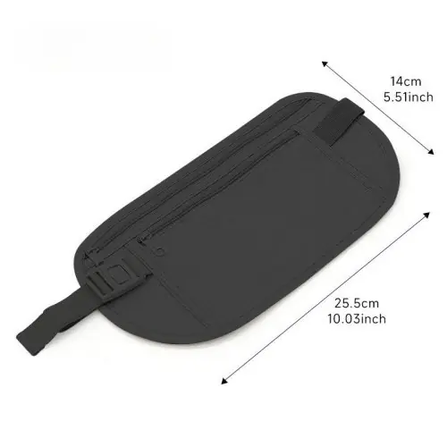 Image de Sac Banane Invisible Sécurisé - Idéal pour Voyage & Course