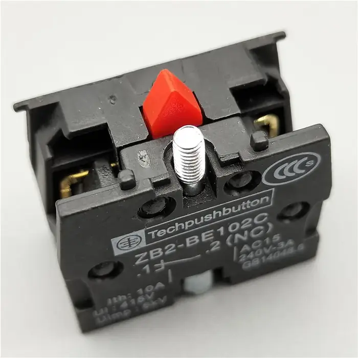 Image de Interrupteur Sélecteur 22mm - 2NO/1NO1NC - Auto-Verrouillage & Réinitialisation