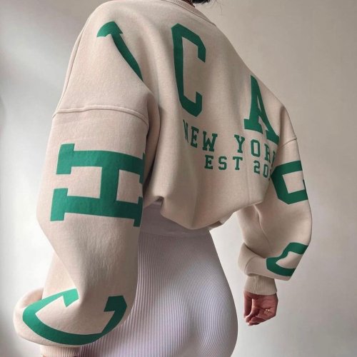 Bild von Y2K Grunge Hoodie für Damen – Trendiger Loose Fit Sweatshirt