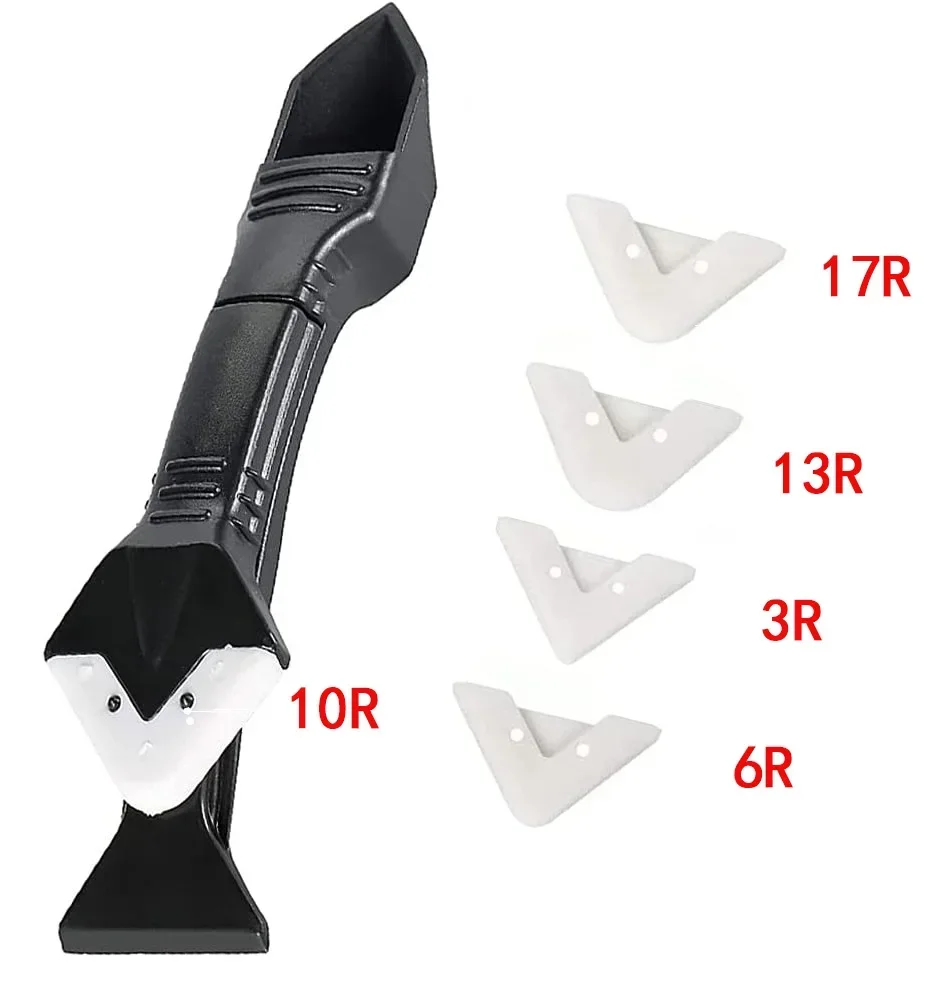 Immagine di 5 in 1 Raschietto in silicone Sigillante Set di strumenti per rimozione liscia Finitore per calafata...